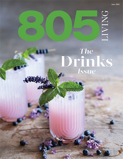 © ELIZABETH MESSINA Cover of the June 2025 issue of 805 Living Magazine
