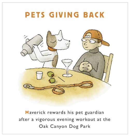 Pets giving back