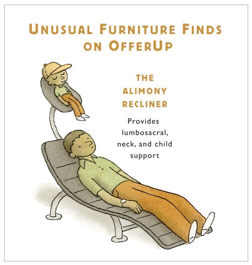 April 2024 Unusual furniture finds an offerup
